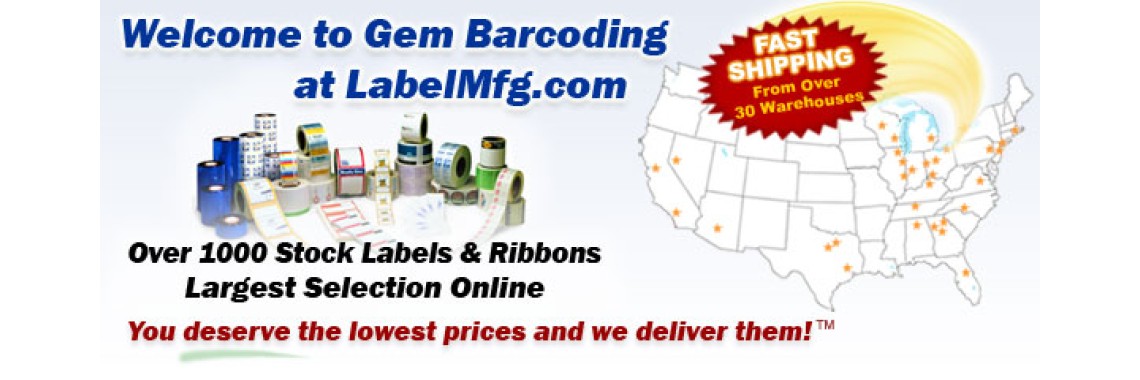 Welcome to Gem Barcoding at LabelMFG.com
